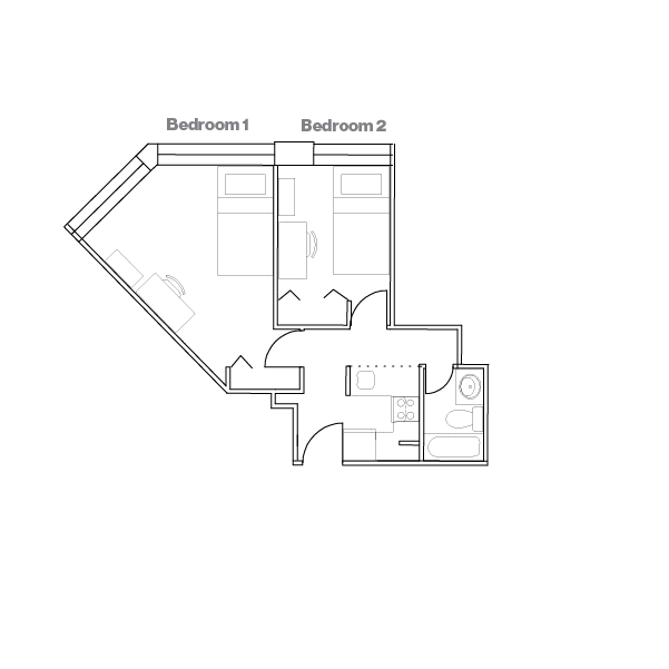 Tang two bedroom floorplan